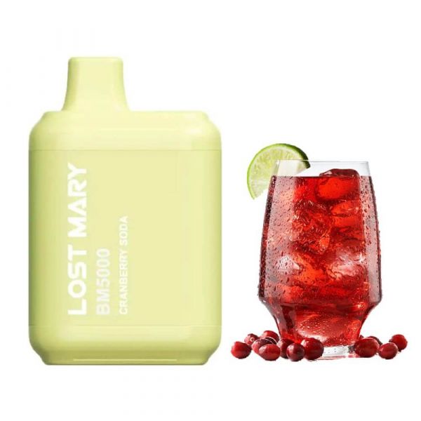 Lost Mary 5000 Cranberry Soda (Журавлиновий напій) | Одноразова електронна сигарета
