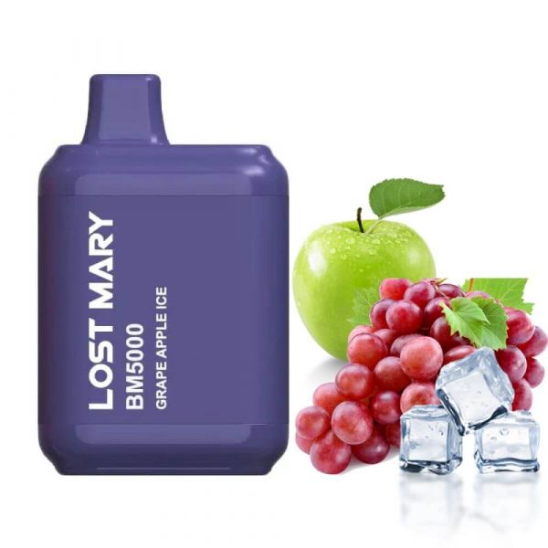 Lost Mary 5000 Apple Grape Ice (Яблуко Виноград Лід) | Одноразова електронна сигарета