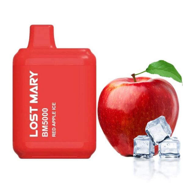 Lost Mary 5000 Red Apple Ice (Червоне яблуко з льодом) | Одноразова електронна сигарета