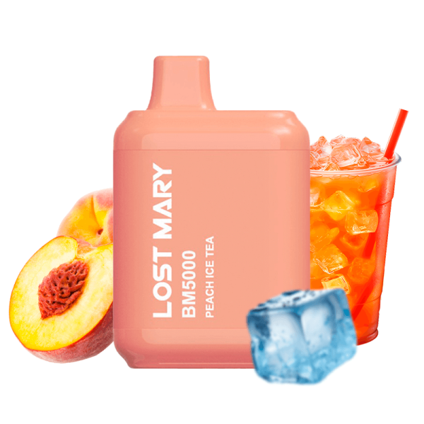Lost Mary 5000 Peach Ice Tea (Персиковий чай з льодом) | Одноразова електронна сигарета