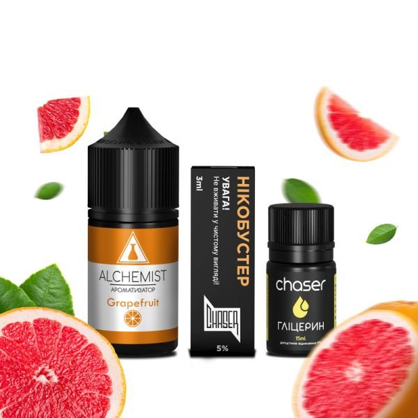 Alchemist Grapefruit 30мл (Грейпфрут) | Набір для самозамісу (сольовий нікотин)