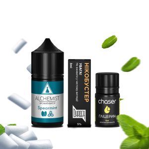 Alchemist Spearmint 30мл (М'ята) | Набір для самозамісу (сольовий нікотин)