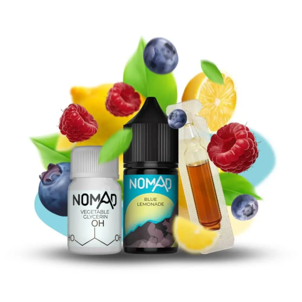Nomad Blue Lemonade (Малиновий лимонад) | Набір для самозамісу (сольовий нікотин)