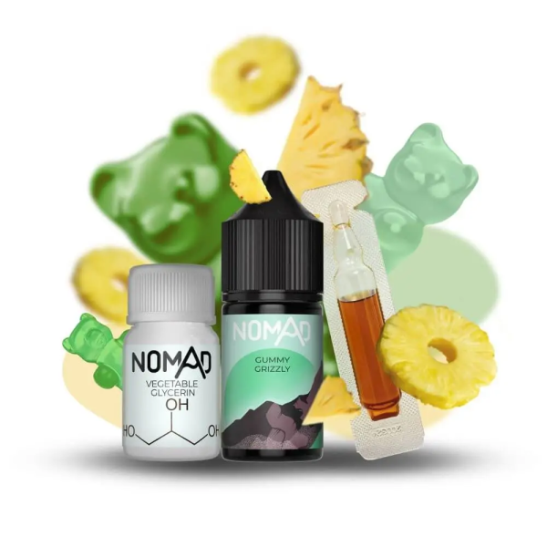 Nomad Gummy Grizzly (Желейні ведмедики) | Набір для самозамісу (сольовий нікотин)