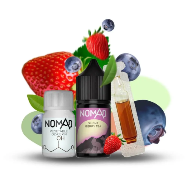 Nomad Silent berry tea (Ягідний чай) | Набір для самозамісу (сольовий нікотин)