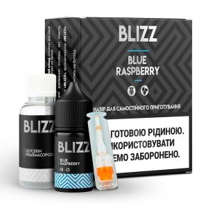 Blizz Blue Raspberry 30мл (Блакитна Малина) | Набір для самозaмісу (сольовий нікотин)
