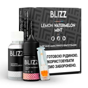 Blizz Lemon Watermelon Mint 30мл (Лимон Кавун М'ята) | Набір для самозaмісу (сольовий нікотин)