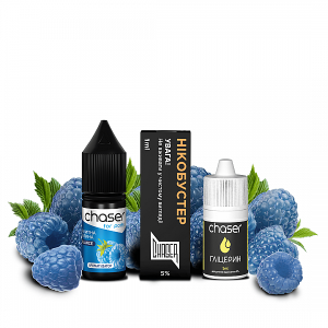 Chaser For Pods Blue Raspberry 10мл (Блакитна Малина) | Набір для самозaмісу (сольовий нікотин)