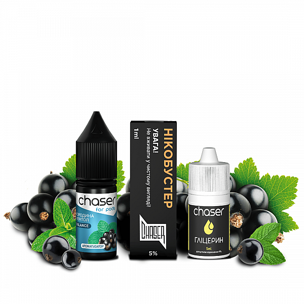 Chaser For Pods Blueberry Menthol 10мл (Черника Ментол) | Набор для самозaмеса (солевой никотин)