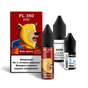 Flavorlab FL350 Mini Cola Cherry 15мл (Кола Вишня) | Набір для самозaмісу (сольовий нікотин)