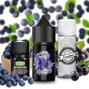 Hype Blueberry 30мл (Чорниця) | Набір для самозaмісу (сольовий нікотин)