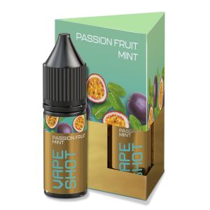 Vape Shot Passion Fruit Mint 10мл (Маракуя с мятой) | Набор для самозамеса (солевой никотин)