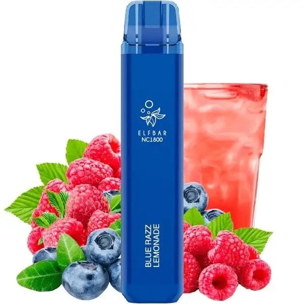 Elf Bar 1800 Blue Razz Lemonade (Чорничний лимонад) | Одноразова електронна сигарета