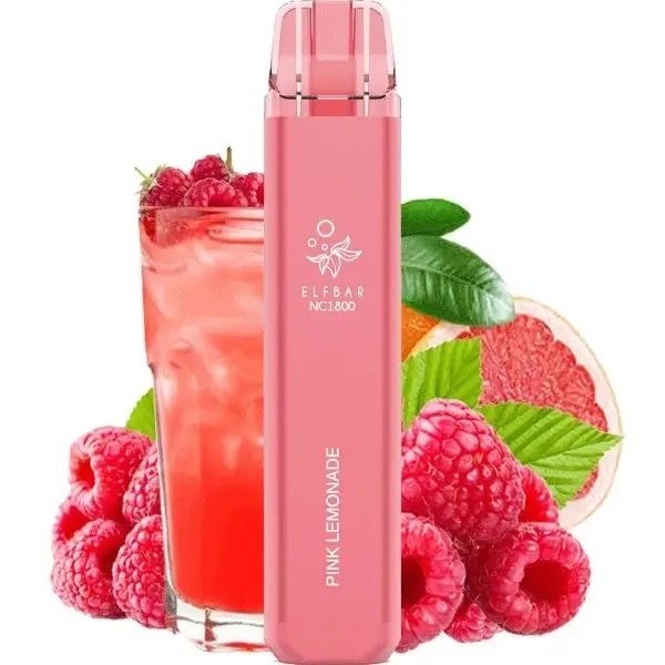 Elf Bar 1800 Pink Lemonade (Малиновий лимонад) | Одноразова електронна сигарета