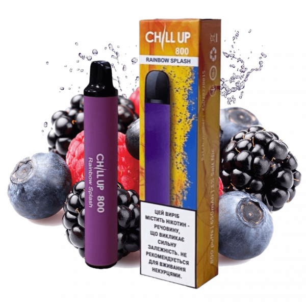 Chill Up 1500 Rainbow Splash (Ягодный микс) | Одноразовая электронная сигарета