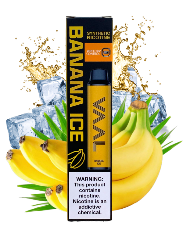 Vaal 4000 Banana Ice (Банан з льодом) | Одноразова електронна сигарета