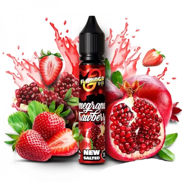Flamingo New Salted Pomegranate Strawberry 30мл (Гранат Полуниця) | Сольова рідина
