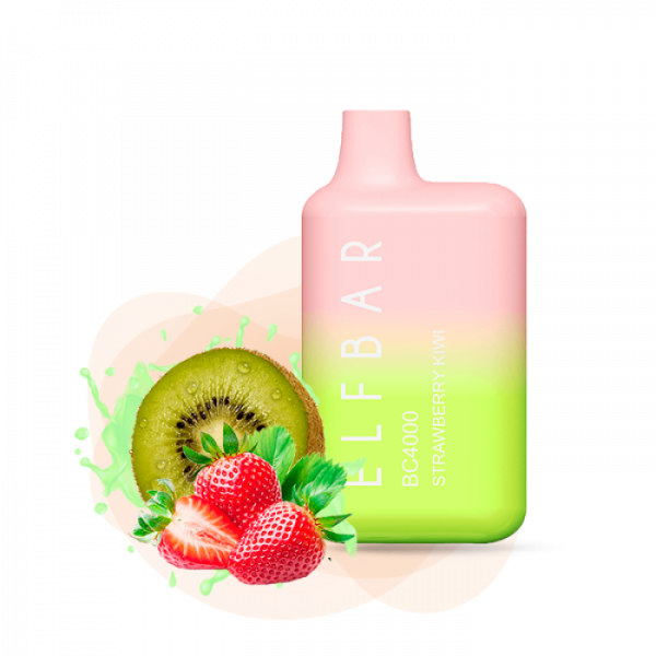 Elf Bar 4000 Strawberry Kiwi (Полуниця Ківі) | Одноразова електронна сигарета