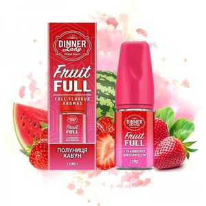 Dinner Lady Fruit Full Полуниця Кавун 30мл | Набір для самозaмісу (сольовий нікотин)