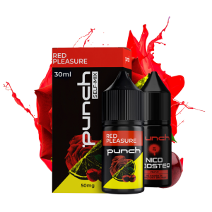 Punch Red Pleasure 30мл (Вишня Троянда Лимон) | Набір для самозaмісу (сольовий нікотин)