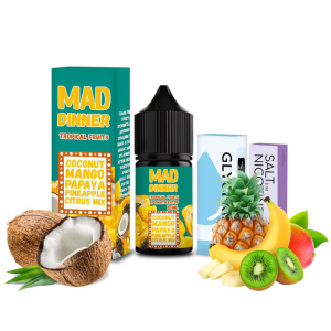 Mad Dinner Salt Tropical Fruits 30мл (Тропические Фрукты) | Набор для самозaмеса (солевой никотин)
