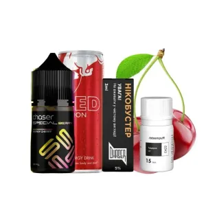 Chaser Special Berry Energy Cherry 30мл (Вишня Энергетик) | Набор для самозaмеса (солевой никотин)