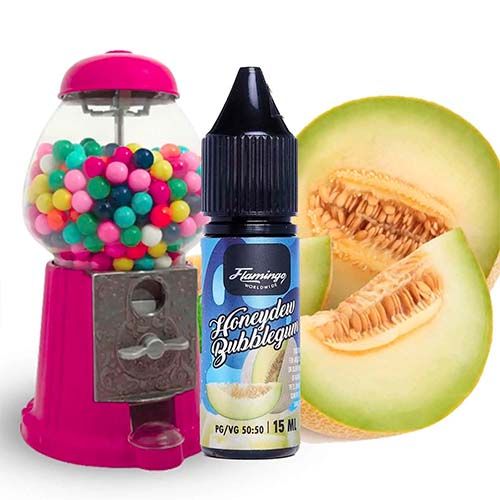 Flamingo New Salted Honeydew Bubblegum 15мл (Диня Жуйка) | Сольова рідина