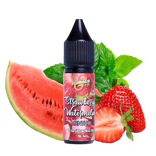 Flamingo New Salted Strawberry Watermelon Menthol 15мл (Полуниця Кавун Ментол) | Сольова рідина