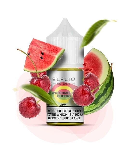 Elfliq Watermelon Cherry 30мл (Кавун Вишня) | Сольова рідина