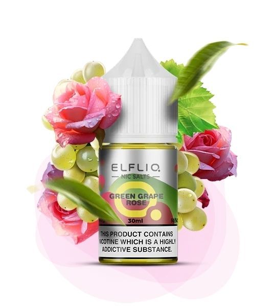 Elfliq Green Grape Rose 10мл (Зелений Виноград Роза) | Сольова рідина