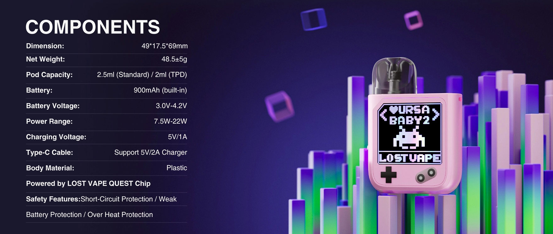 Lost Vape Ursa Baby 2 | POD-система